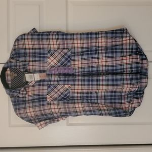 Summer plaid buttondown